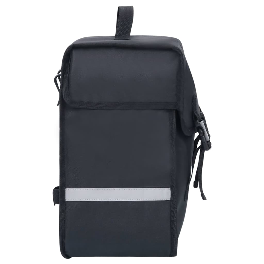 Sacoche de vélo pour porte-bagages simple étanche 21 L noir