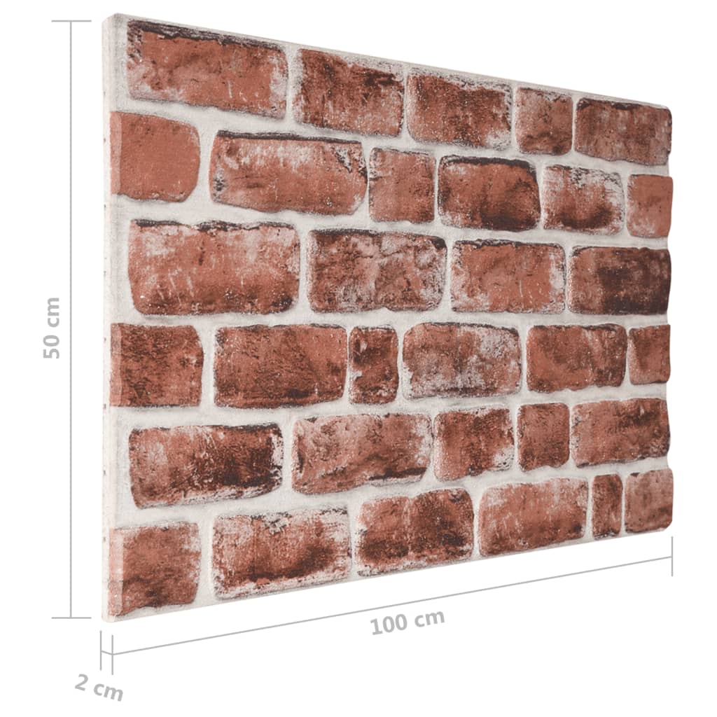 11 st Wandpanelen 3D donkergrijze baksteen EPS