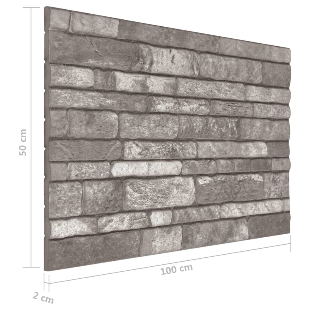 10 st Wandpanelen 3D bruine baksteen EPS