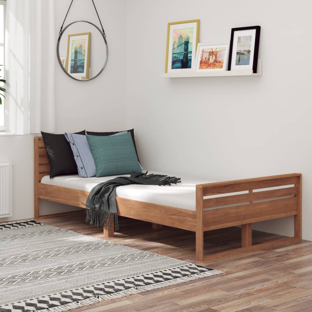 Bedframe massief teakhout 160x200 cm