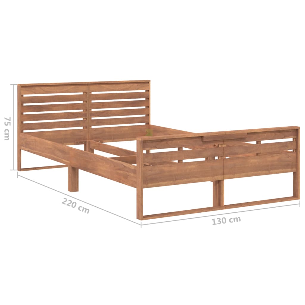 Bedframe massief teakhout 160x200 cm