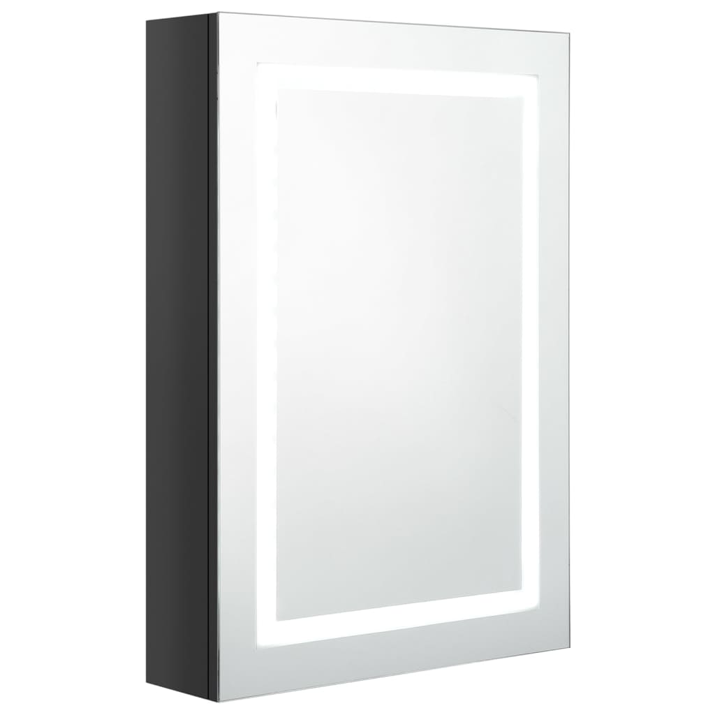 Badkamerkast met spiegel LED 50x13x70 cm