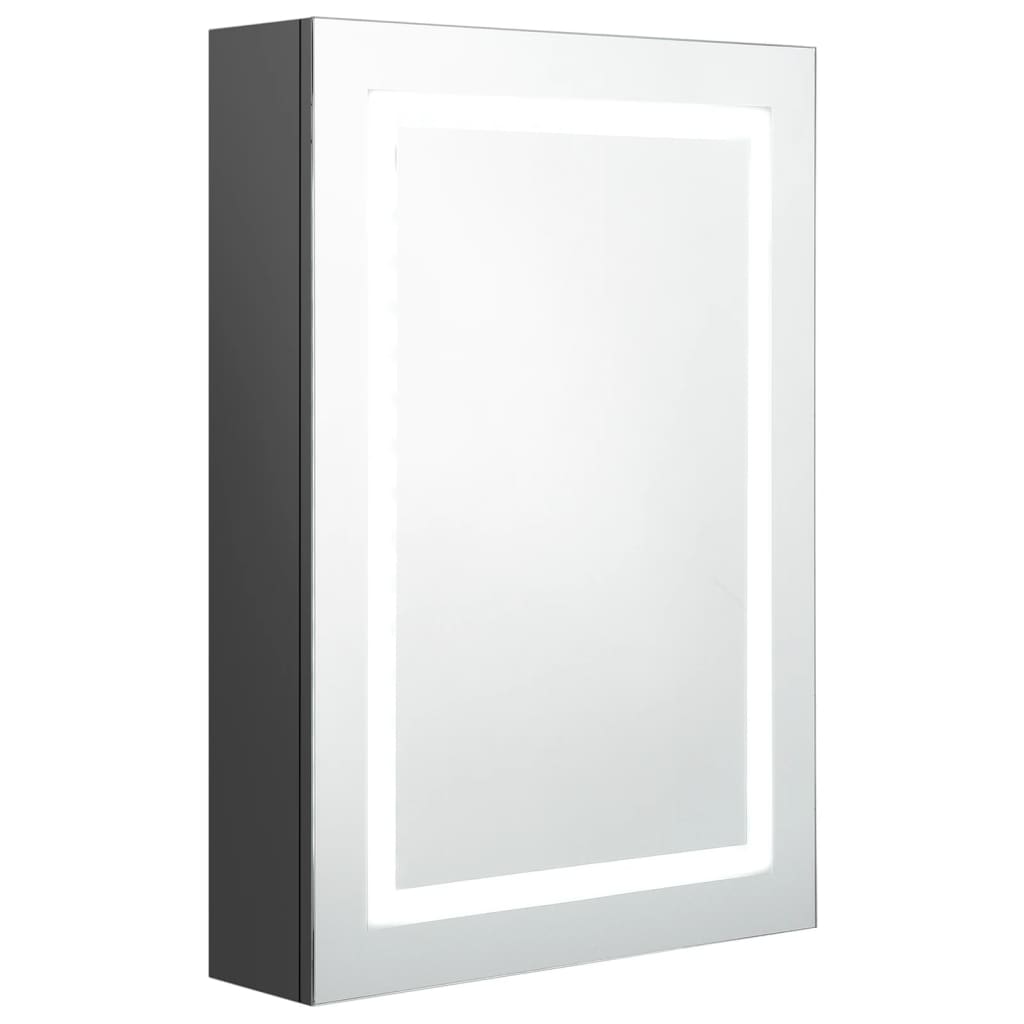 Badkamerkast met spiegel LED 50x13x70 cm