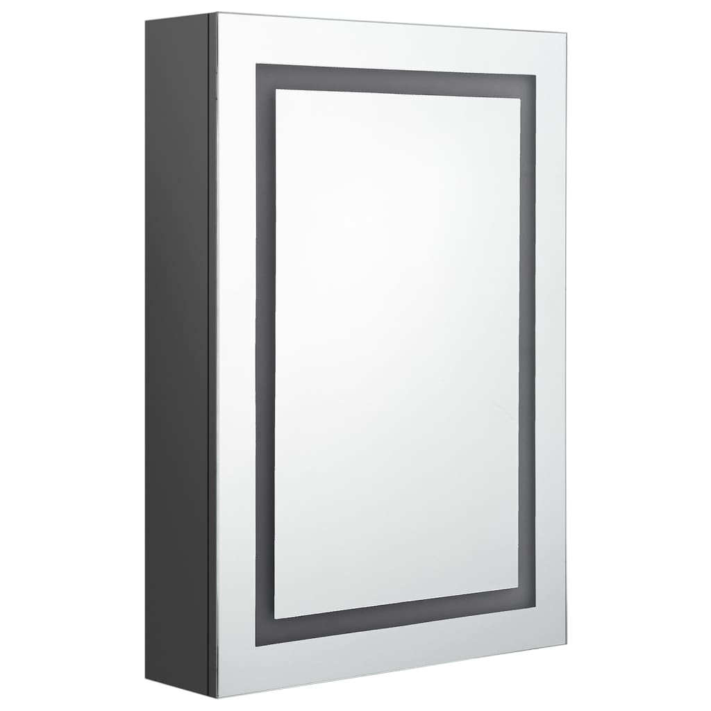 Badkamerkast met spiegel LED 50x13x70 cm