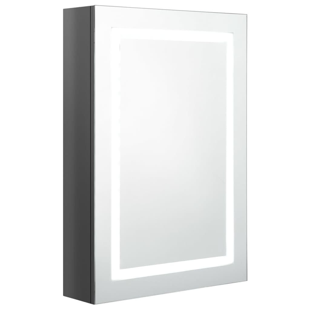 Badkamerkast met spiegel LED 50x13x70 cm