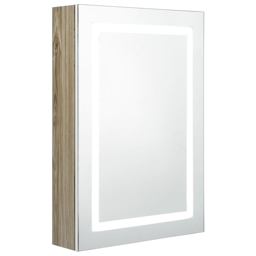 Badkamerkast met spiegel LED 50x13x70 cm