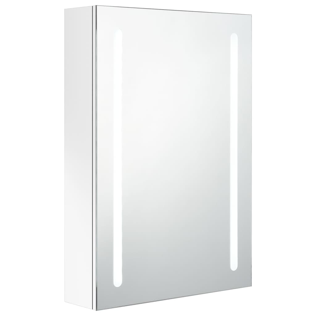 Meuble de salle de bain avec miroir LED 89x14x62 cm