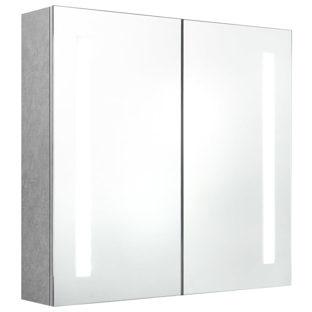 Badkamerkast met spiegel LED 89x14x62 cm