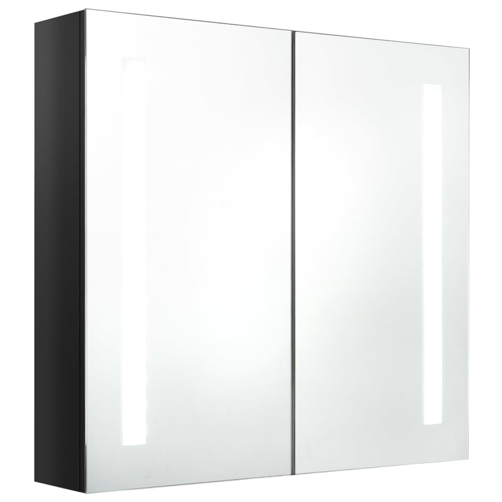 Badkamerkast met spiegel LED 89x14x62 cm