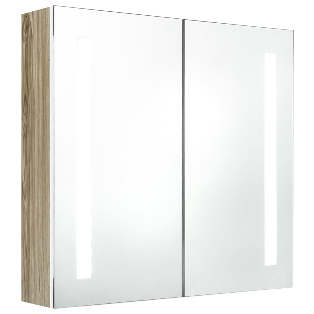 Badkamerkast met spiegel LED 89x14x62 cm