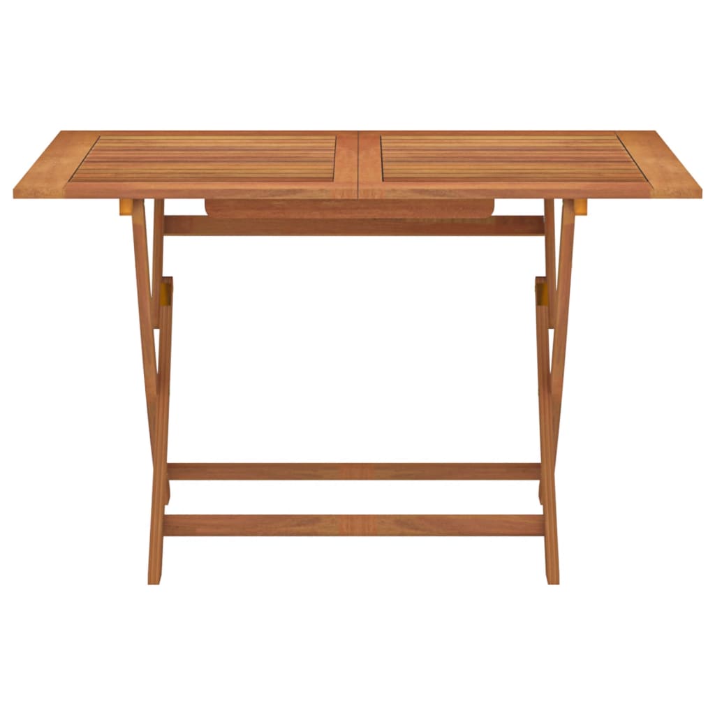 Table de jardin pliante 120x70x75 cm bois d'eucalyptus massif