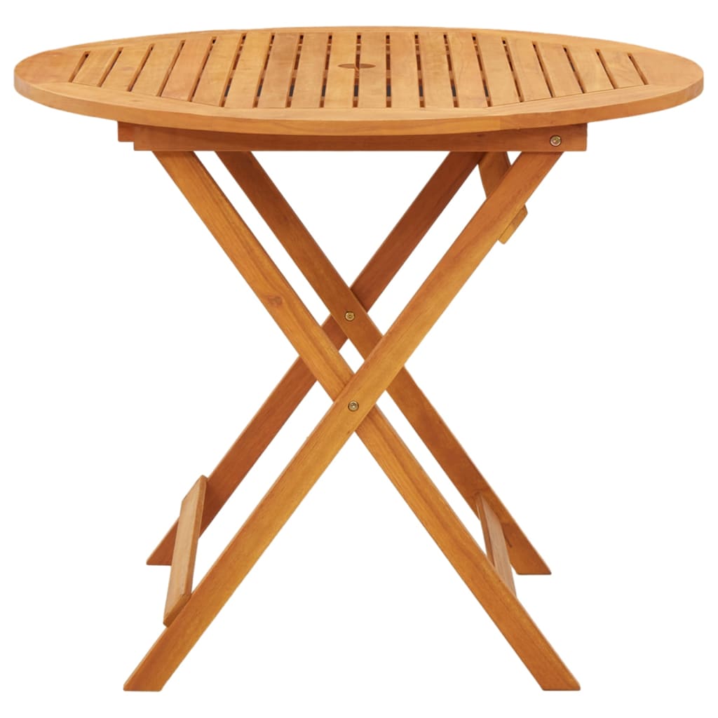 Table de jardin pliante 120x70x75 cm bois d'eucalyptus massif