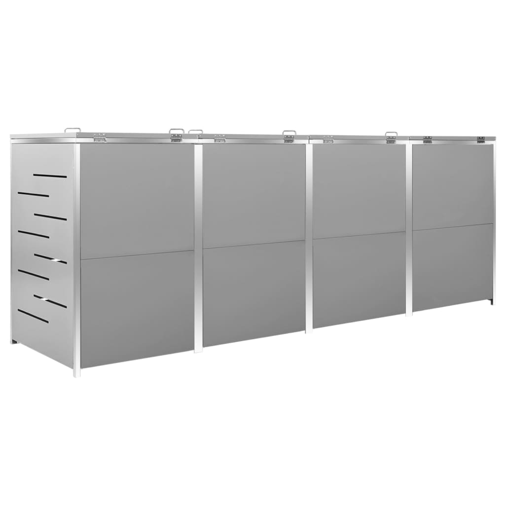 Containerberging dubbel 138x77,5x112,5 cm roestvrij staal