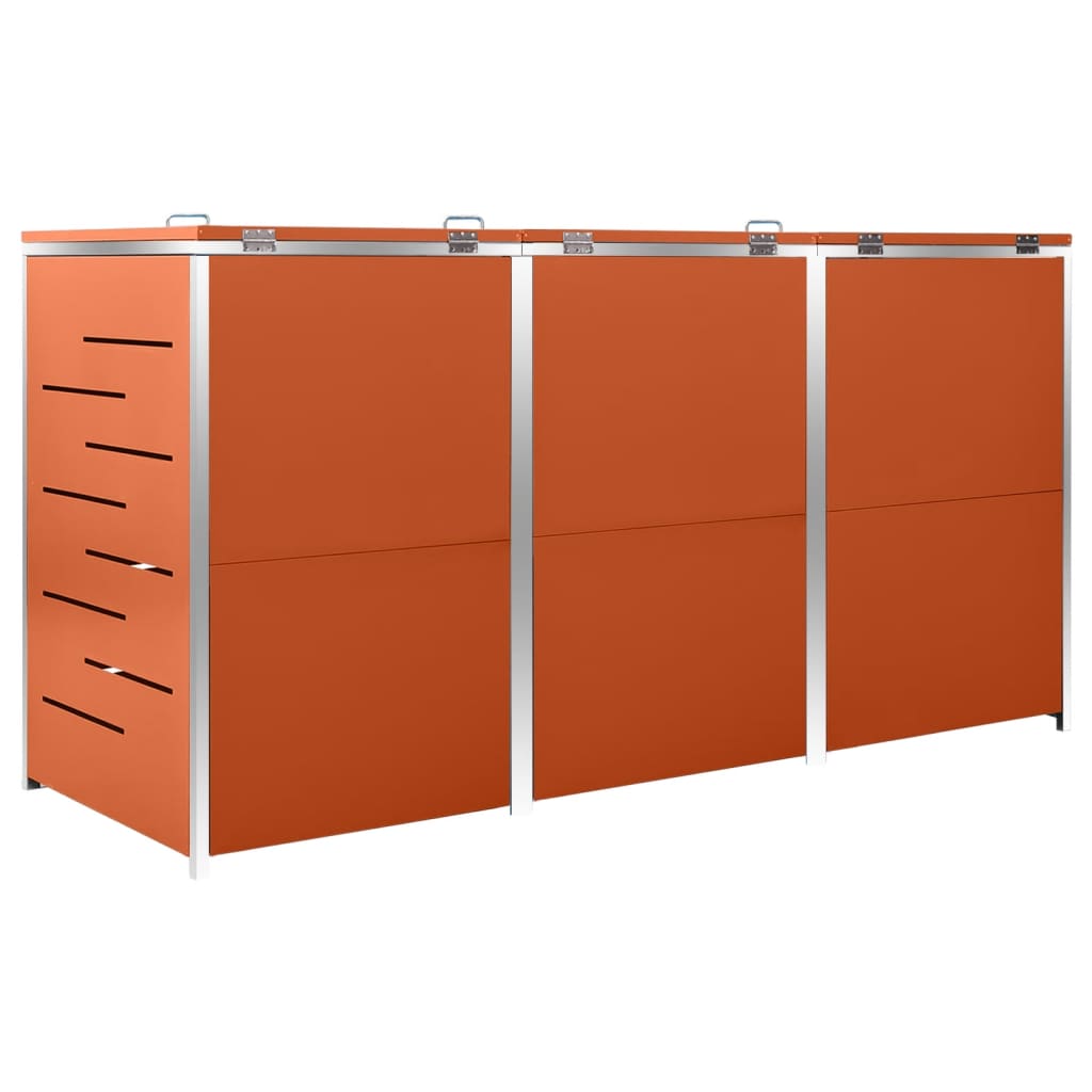 Containerberging dubbel 138x77,5x112,5 cm roestvrij staal