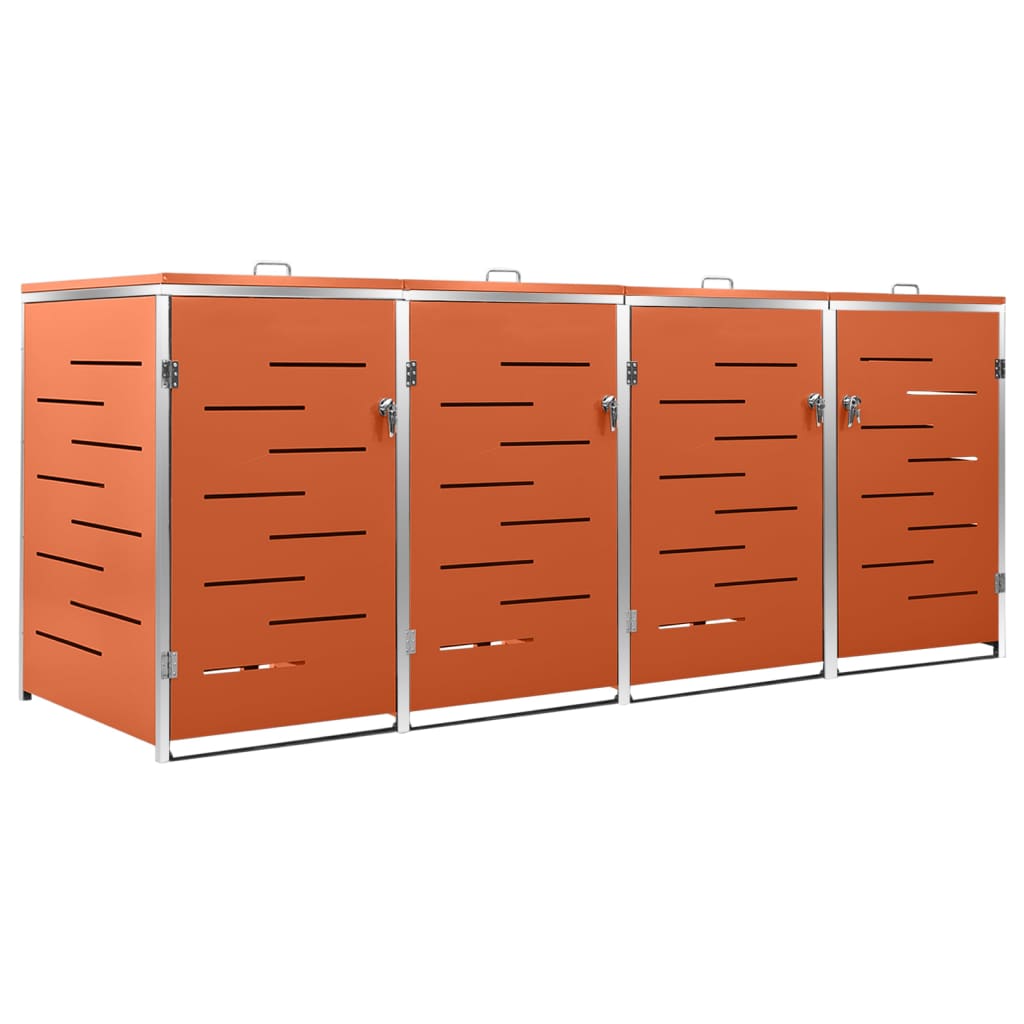 Containerberging dubbel 138x77,5x112,5 cm roestvrij staal