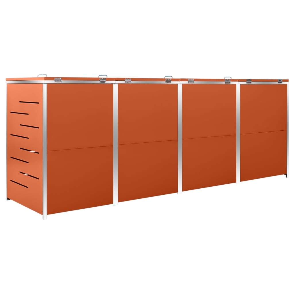 Containerberging dubbel 138x77,5x112,5 cm roestvrij staal