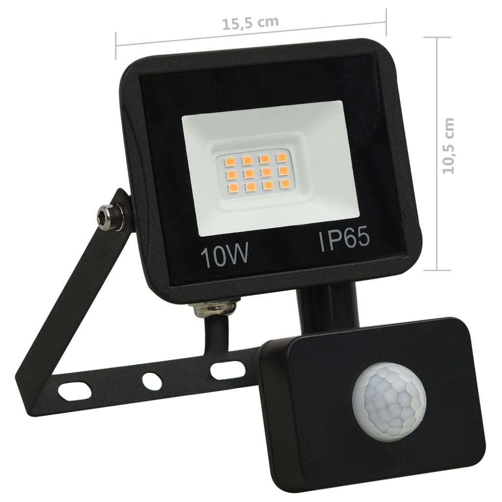 Spotlight met sensor LED 10 W warmwit