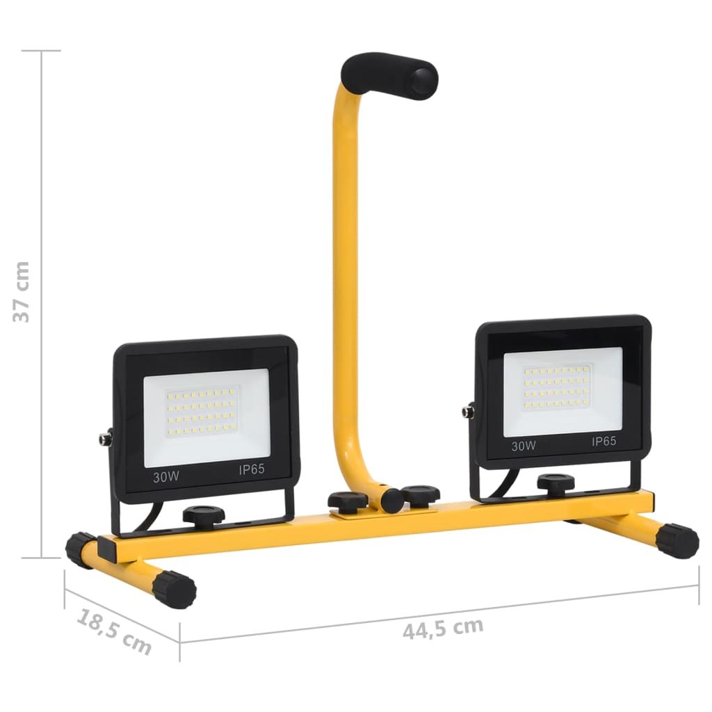 Spot avec poignée LED 2x20 W