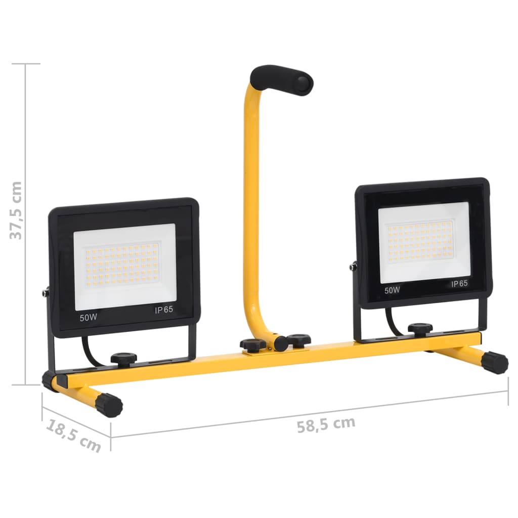 Spot avec poignée LED 2x20 W