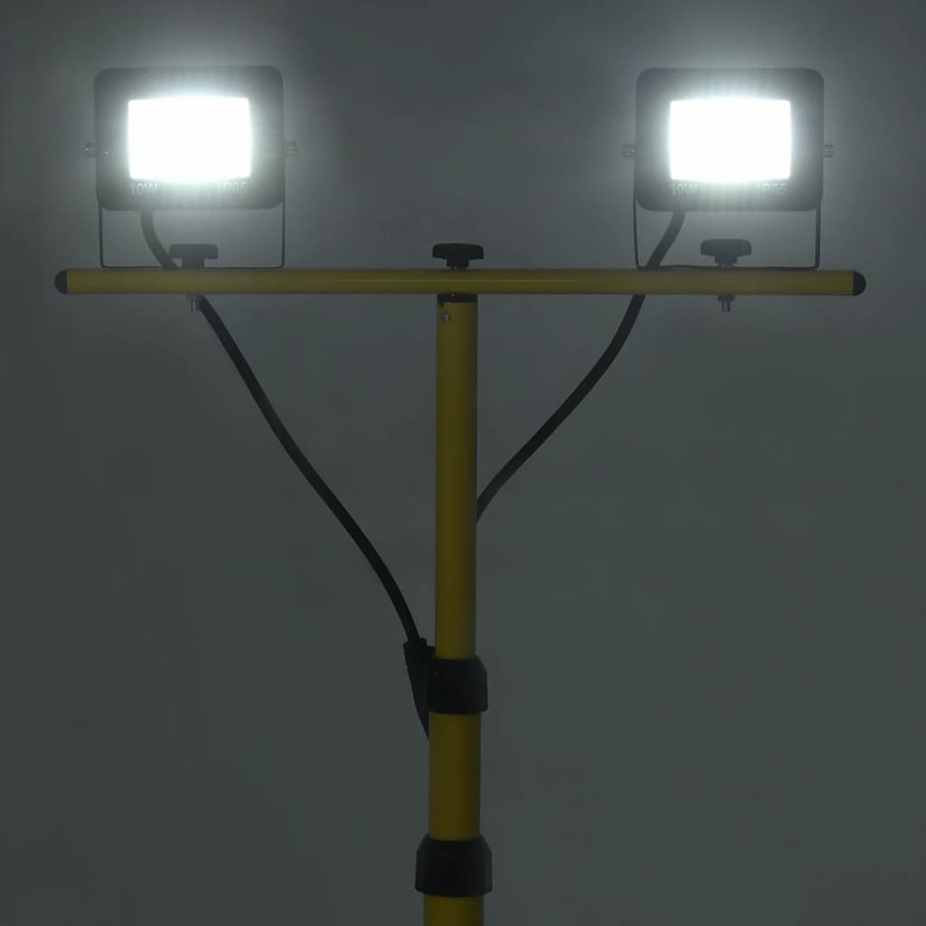 Spotlight met statief LED 2x10 W koudwit