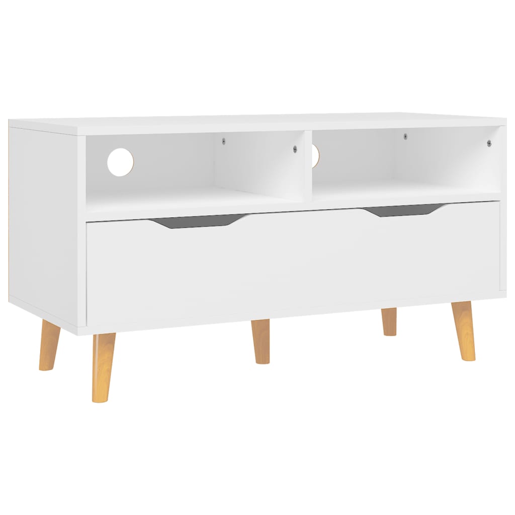 Meuble TV 90x40x48,5 cm ouvré en bois couleur chêne