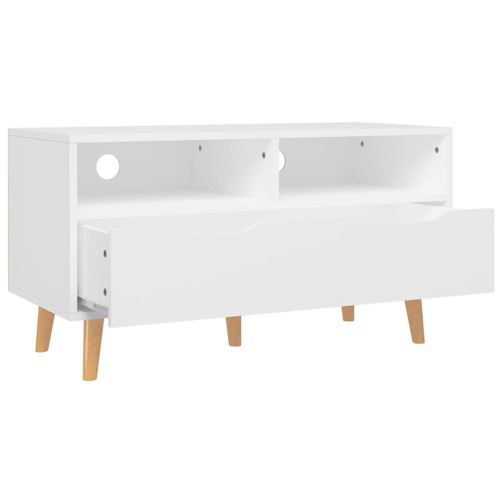 Meuble TV 90x40x48,5 cm ouvré en bois couleur chêne