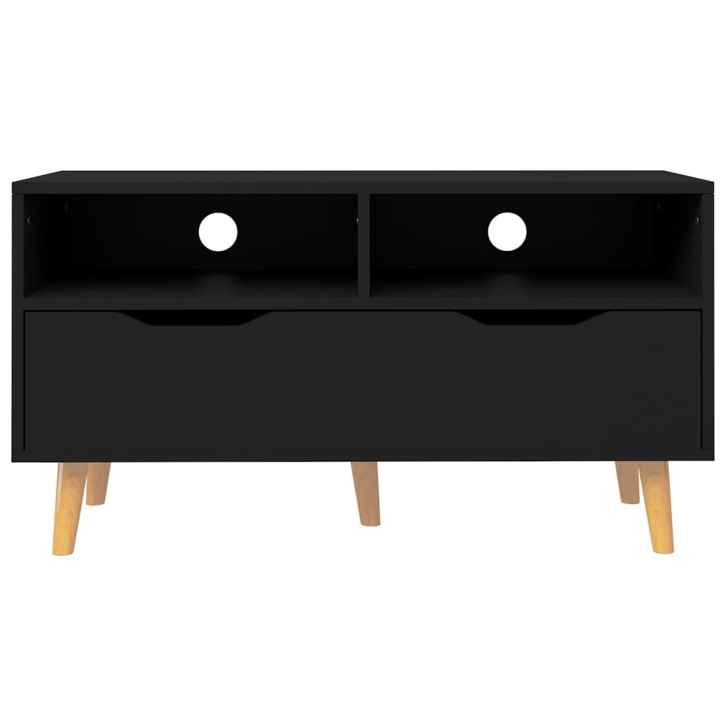 Meuble TV 90x40x48,5 cm ouvré en bois couleur chêne