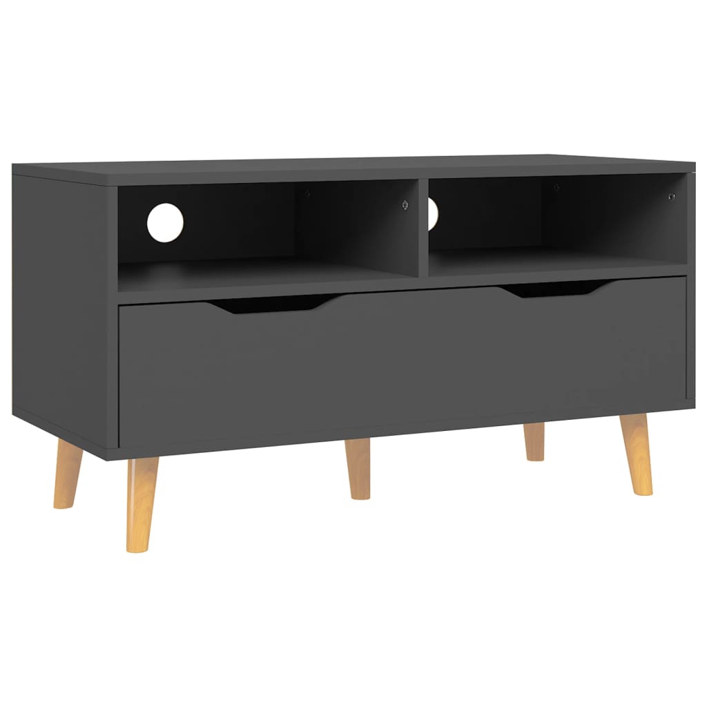 Meuble TV 90x40x48,5 cm ouvré en bois couleur chêne