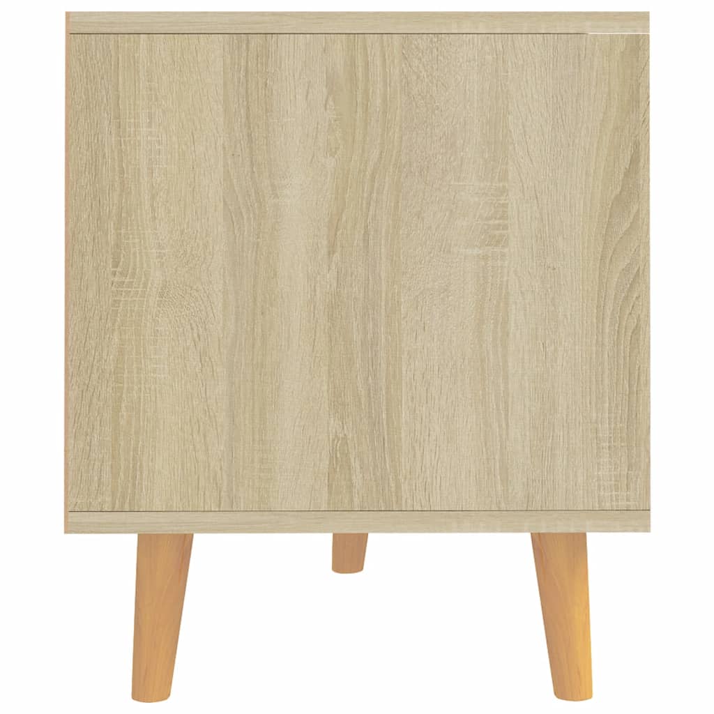 Meuble TV 90x40x48,5 cm ouvré en bois couleur chêne