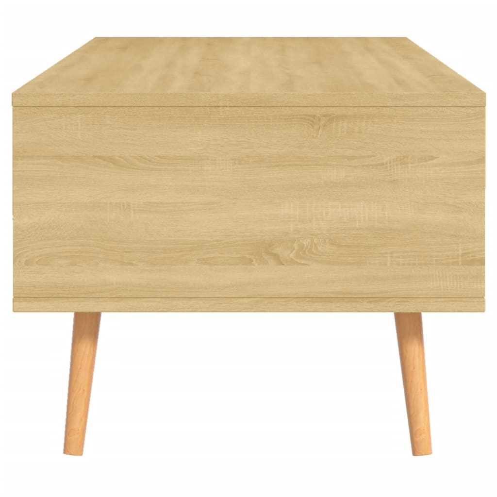 Table basse 100x49,5x43 cm en bois travaillé