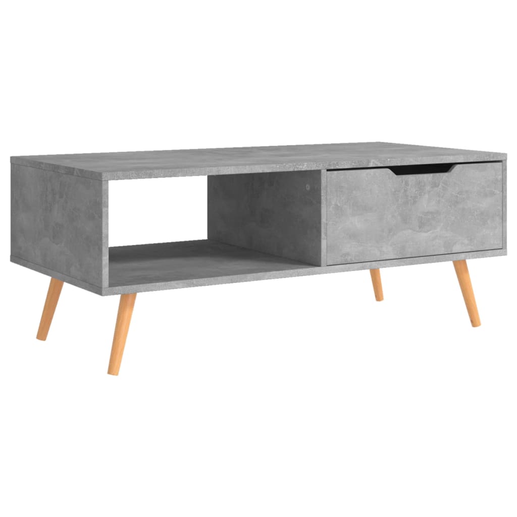 Table basse 100x49,5x43 cm en bois travaillé