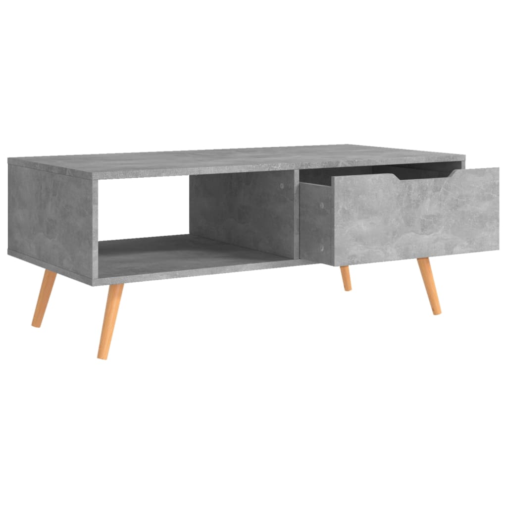 Table basse 100x49,5x43 cm en bois travaillé