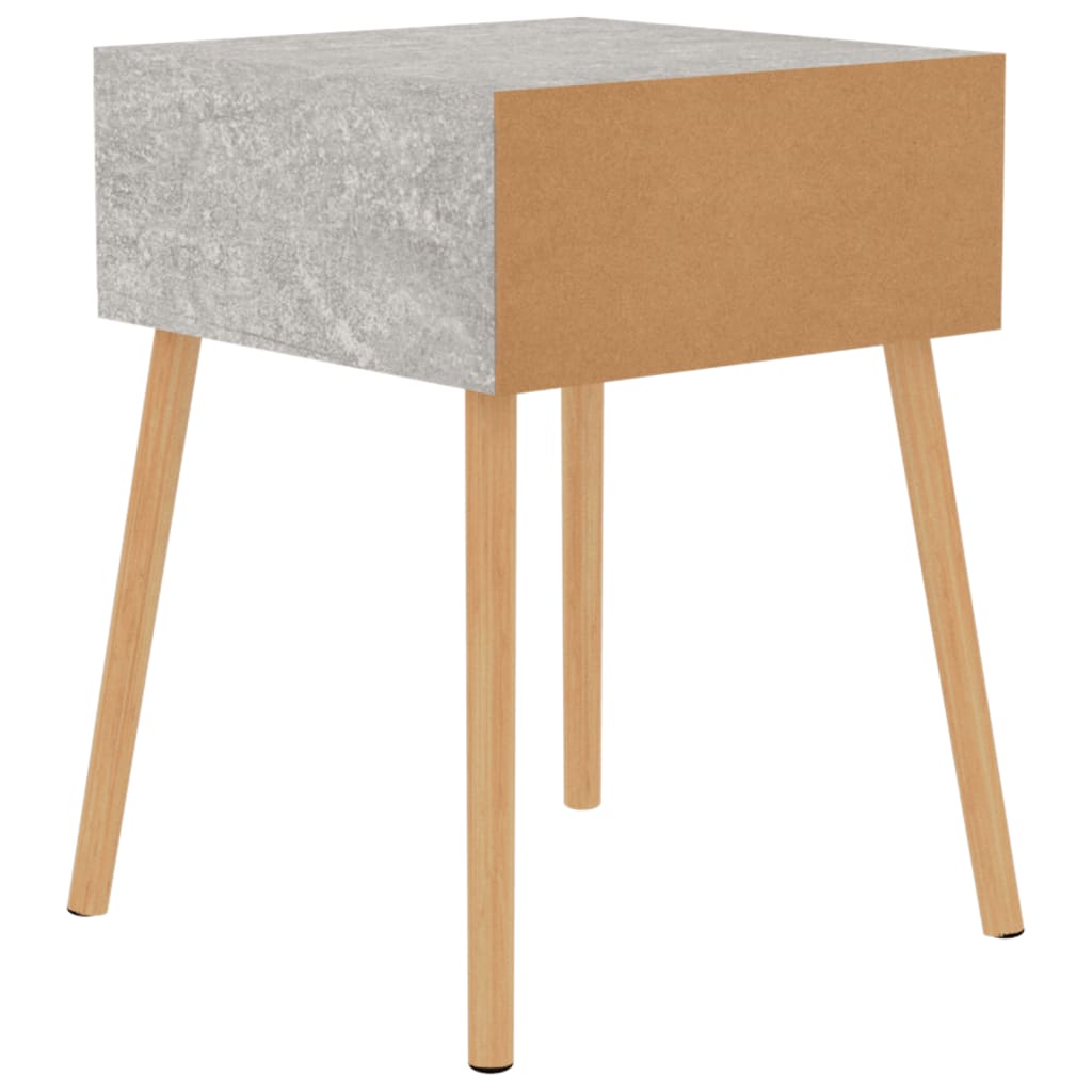 Table de chevet 40x40x56 cm en bois travaillé