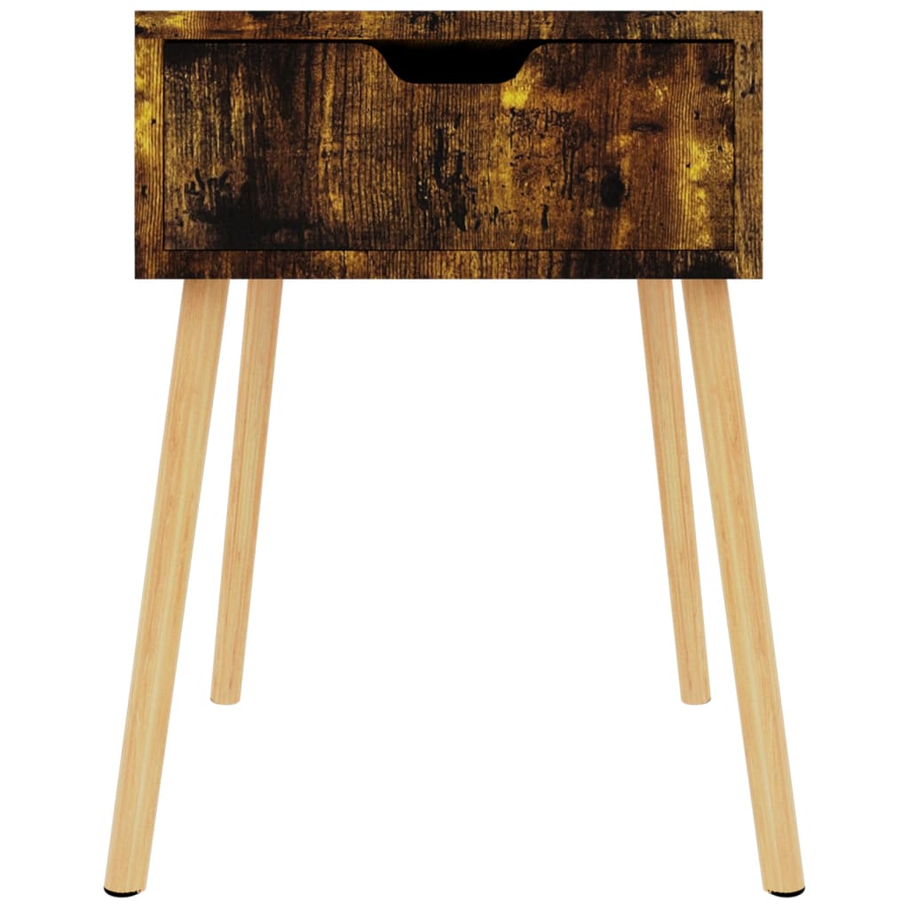 Table de chevet 40x40x56 cm en bois travaillé