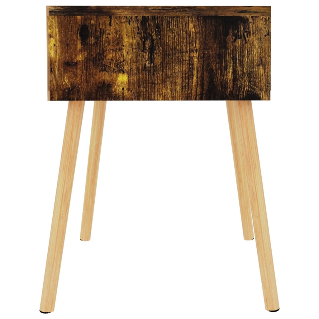 Table de chevet 40x40x56 cm en bois travaillé