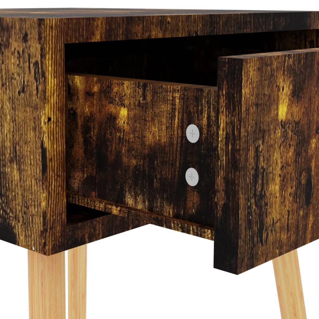 Table de chevet 40x40x56 cm en bois travaillé