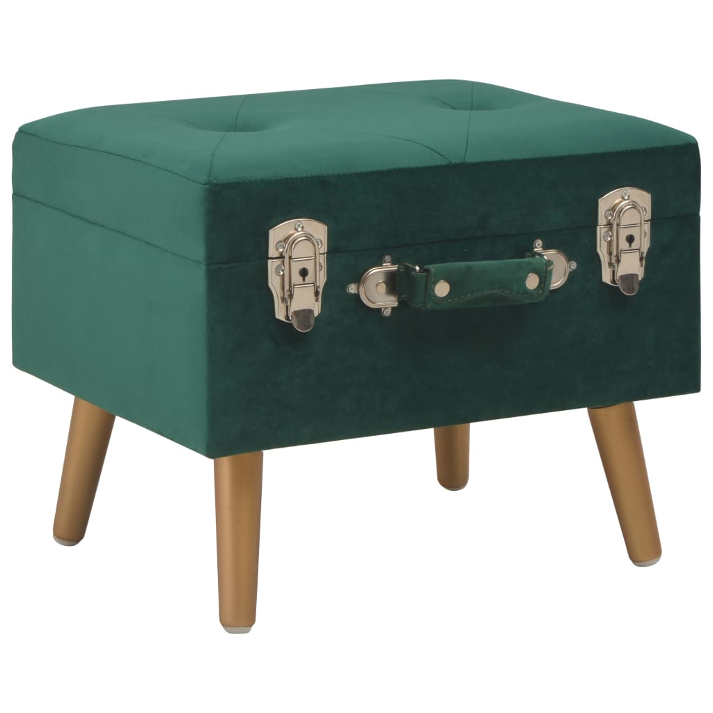 Tabouret de rangement 40 cm velours