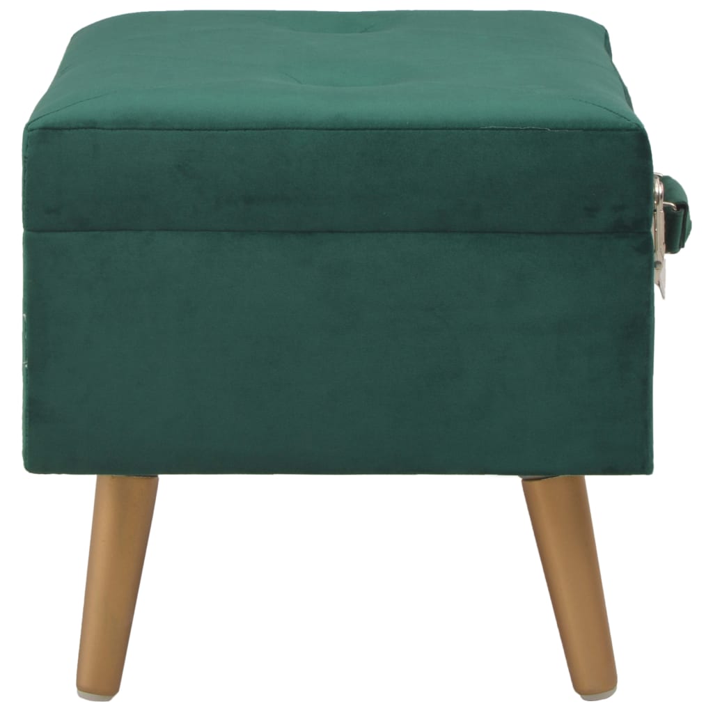 Tabouret de rangement 40 cm velours