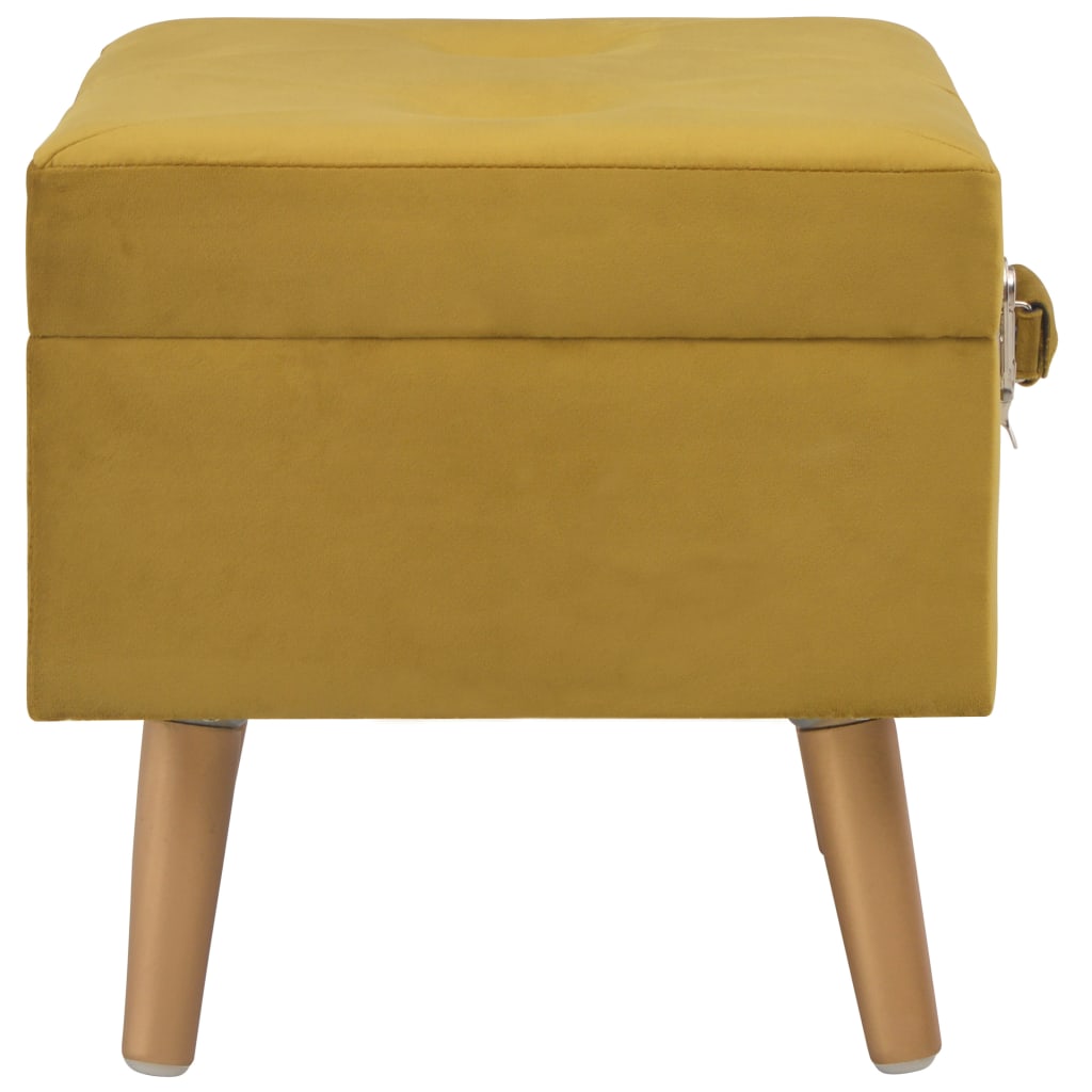 Tabouret de rangement 40 cm velours