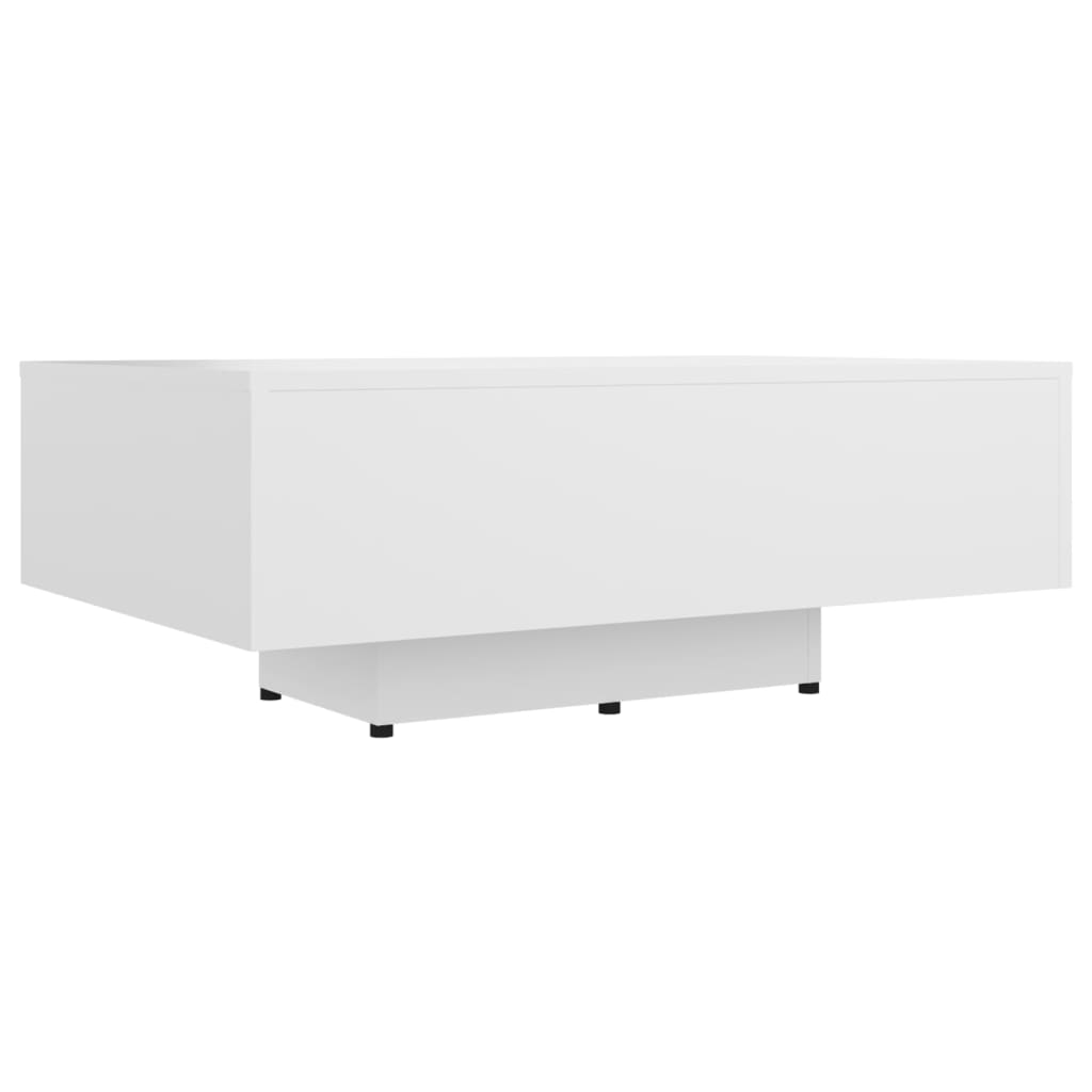 Table basse 100x49,5x31 cm en dérivé du bois, coloris chêne