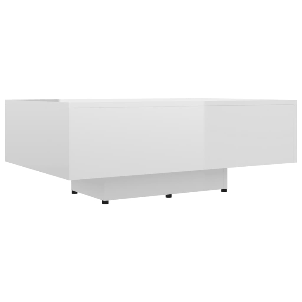 Table basse 100x49,5x31 cm en dérivé du bois, coloris chêne