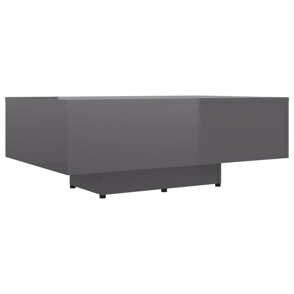 Table basse 100x49,5x31 cm en dérivé du bois, coloris chêne