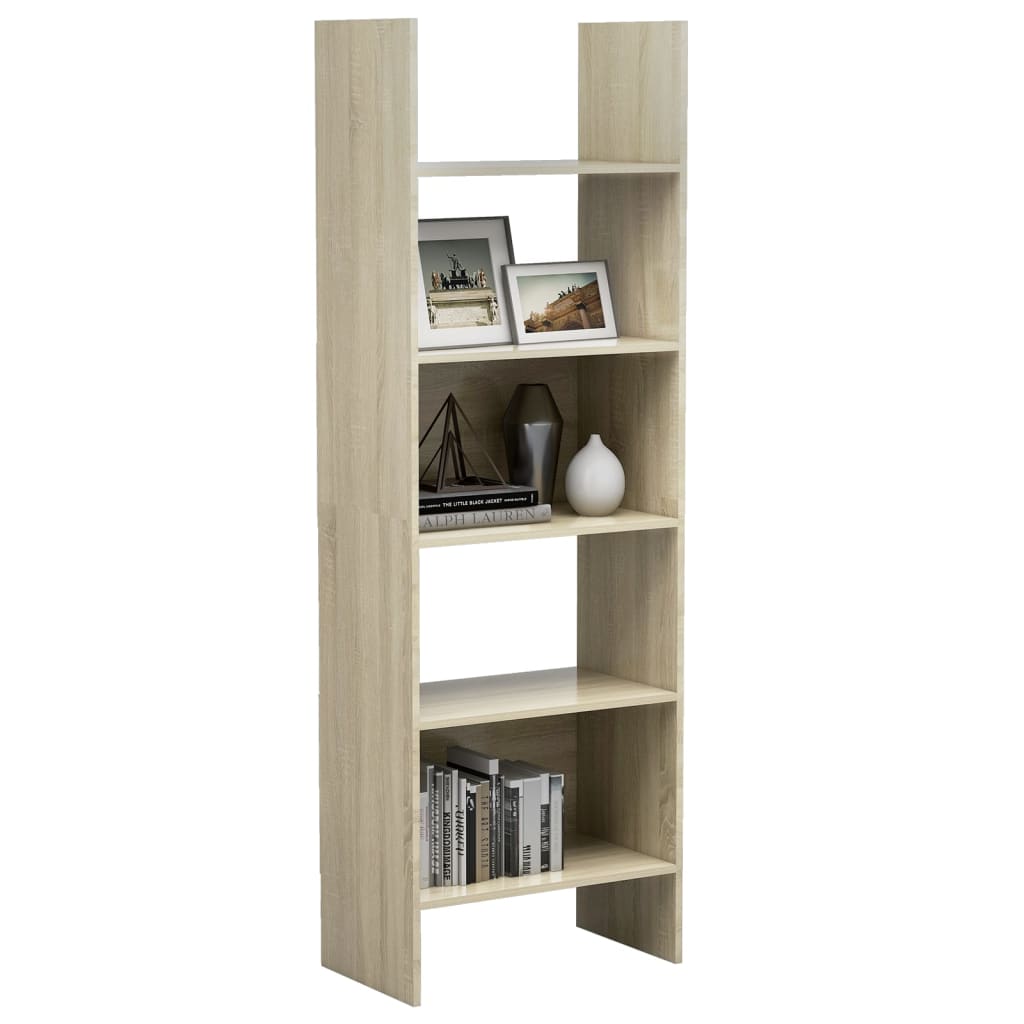 Boekenkast 60x35x180 cm bewerkt hout