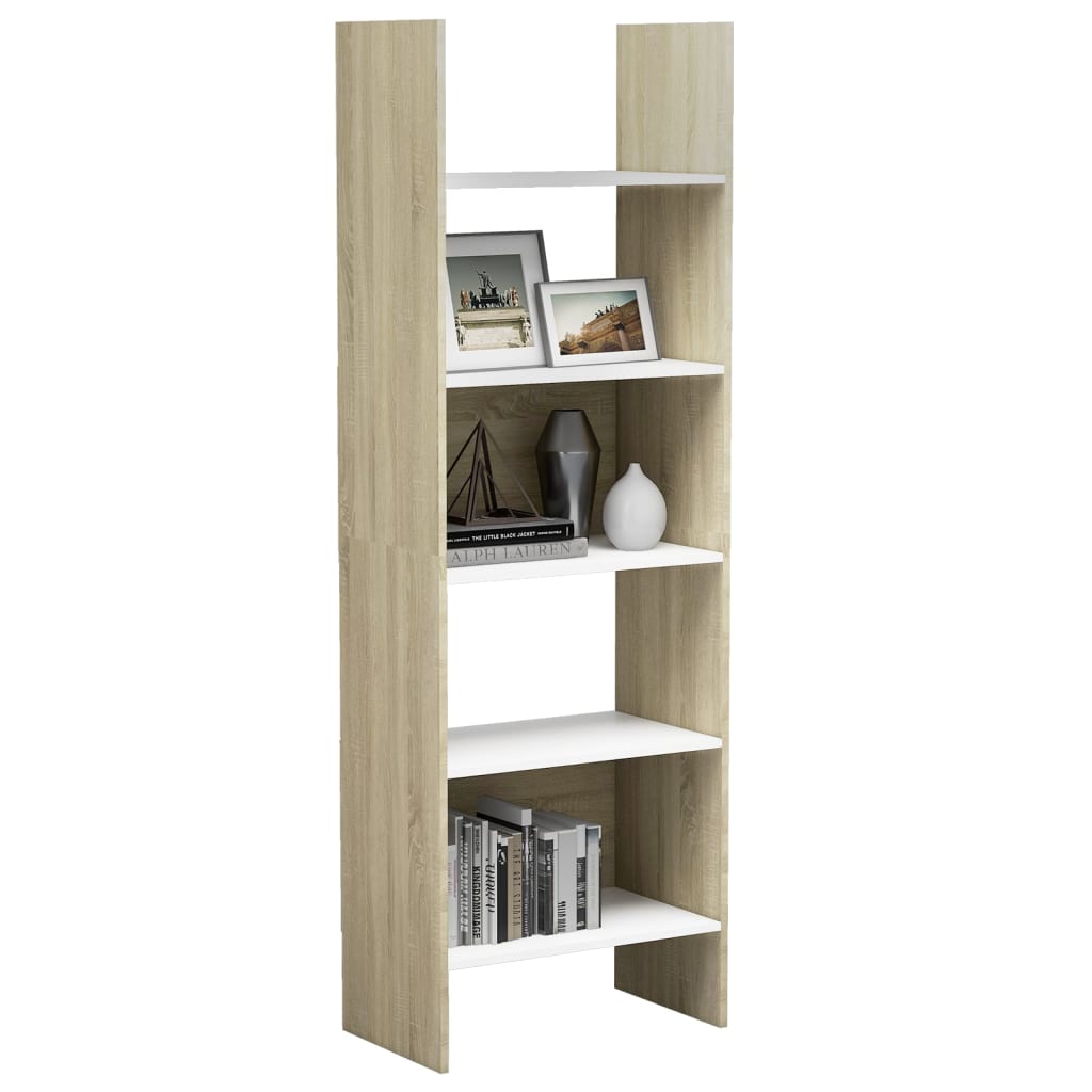 Boekenkast 60x35x180 cm bewerkt hout