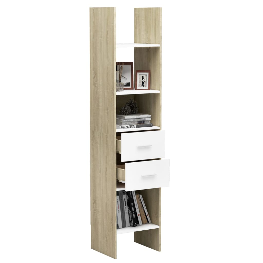 Boekenkast 40x35x180 cm bewerkt hout