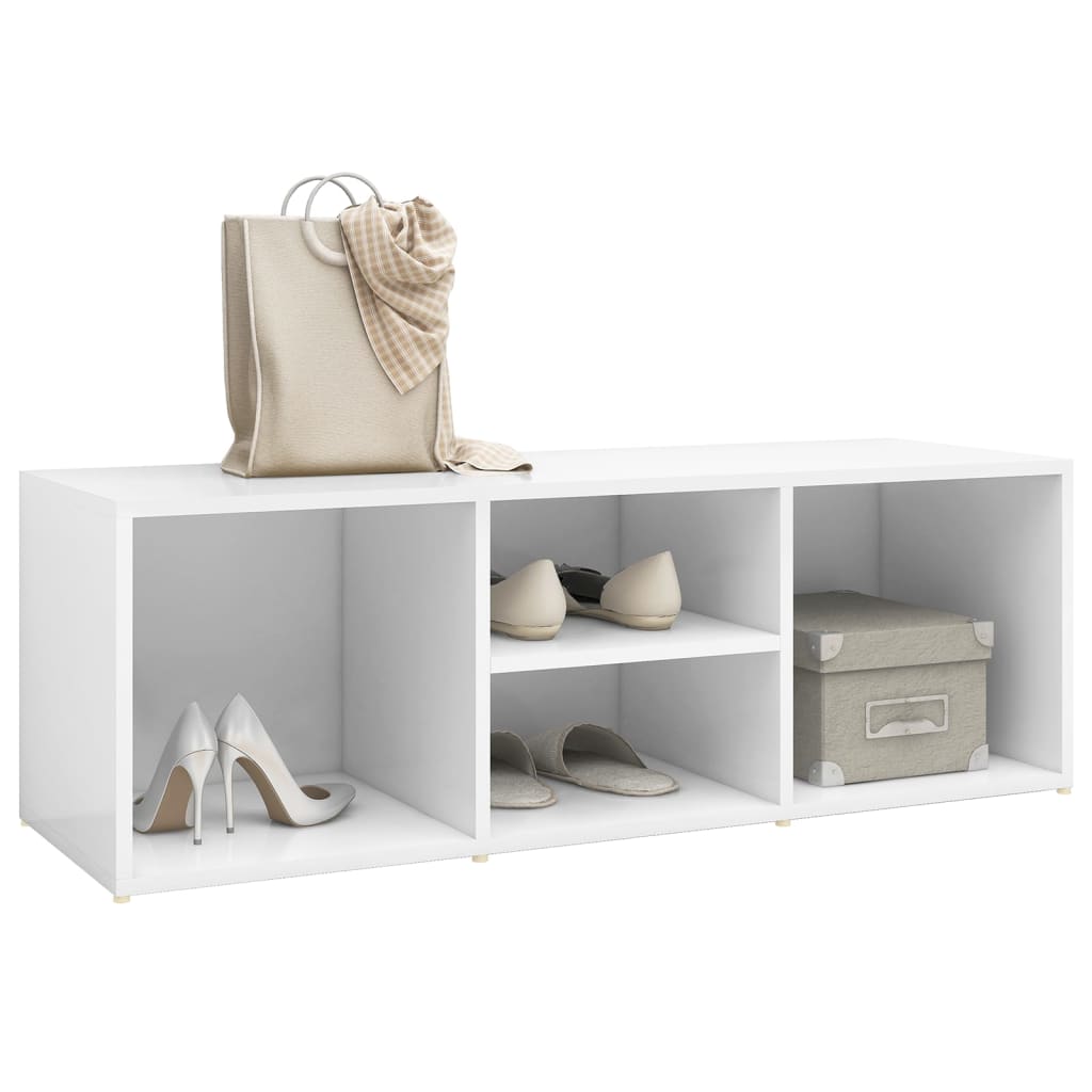 Banc rangement chaussures 105x35x35 cm bois travaillé