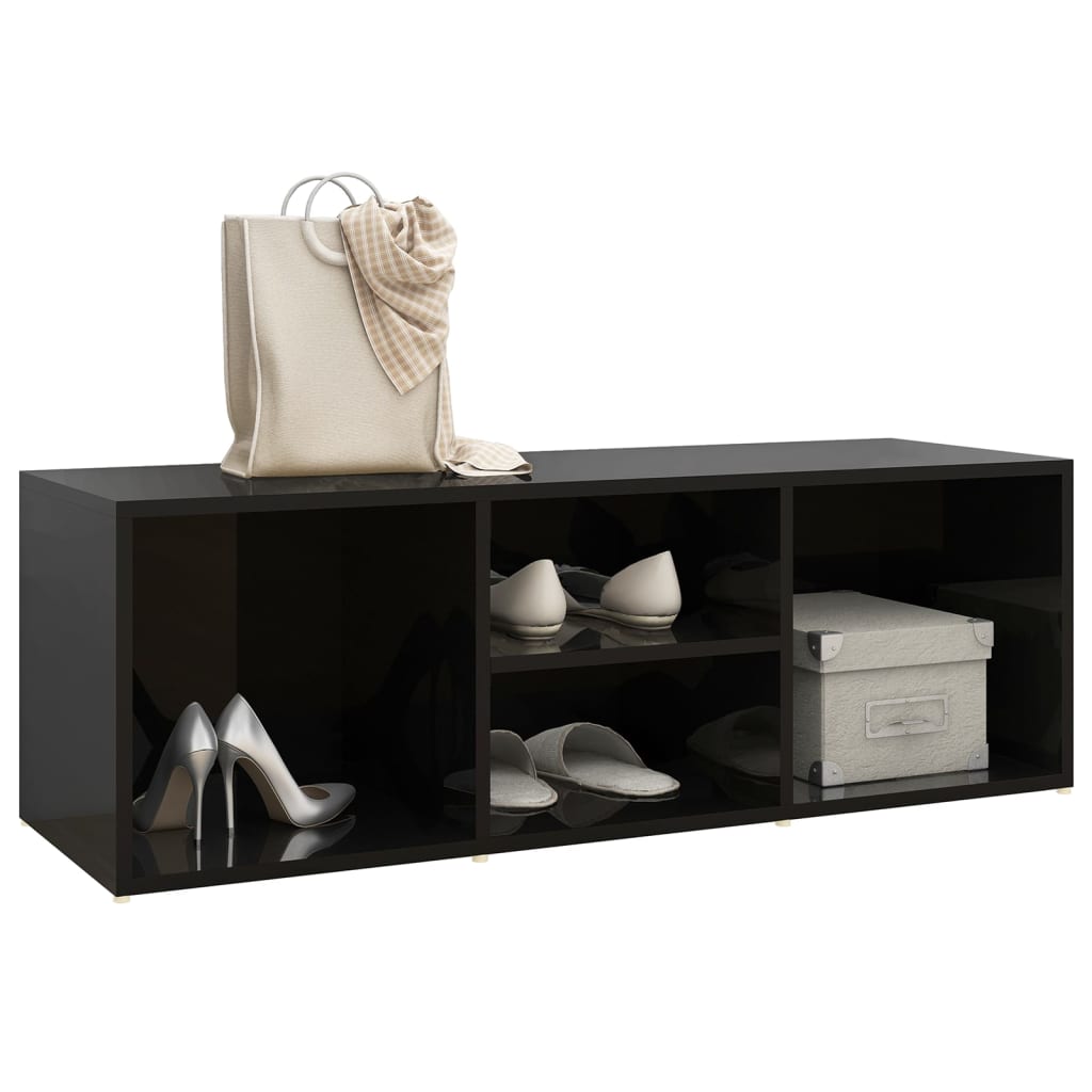 Banc rangement chaussures 105x35x35 cm bois travaillé