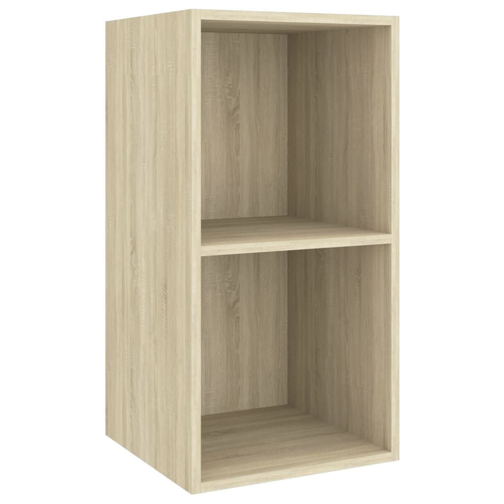 Tv-wandmeubel 37x37x72 cm bewerkt hout