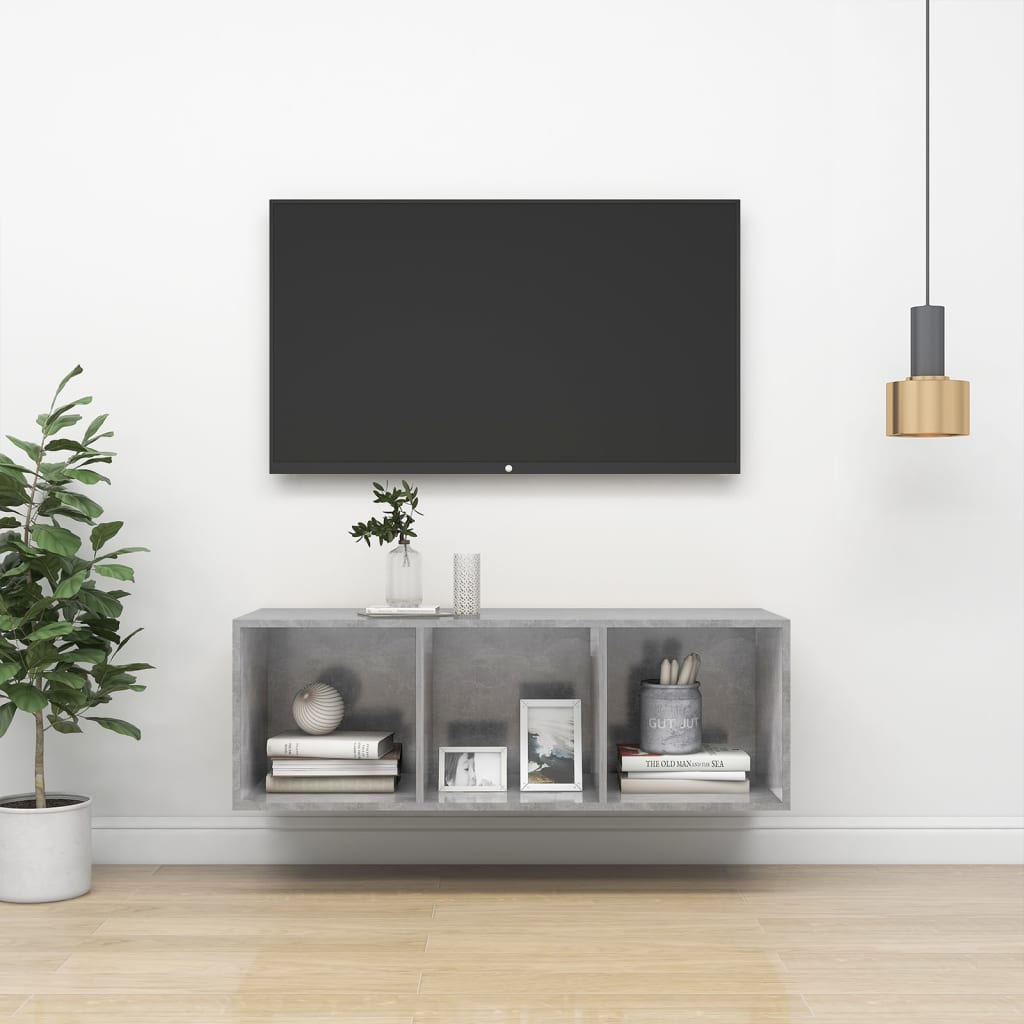 Tv-wandmeubel 37x37x72 cm bewerkt hout