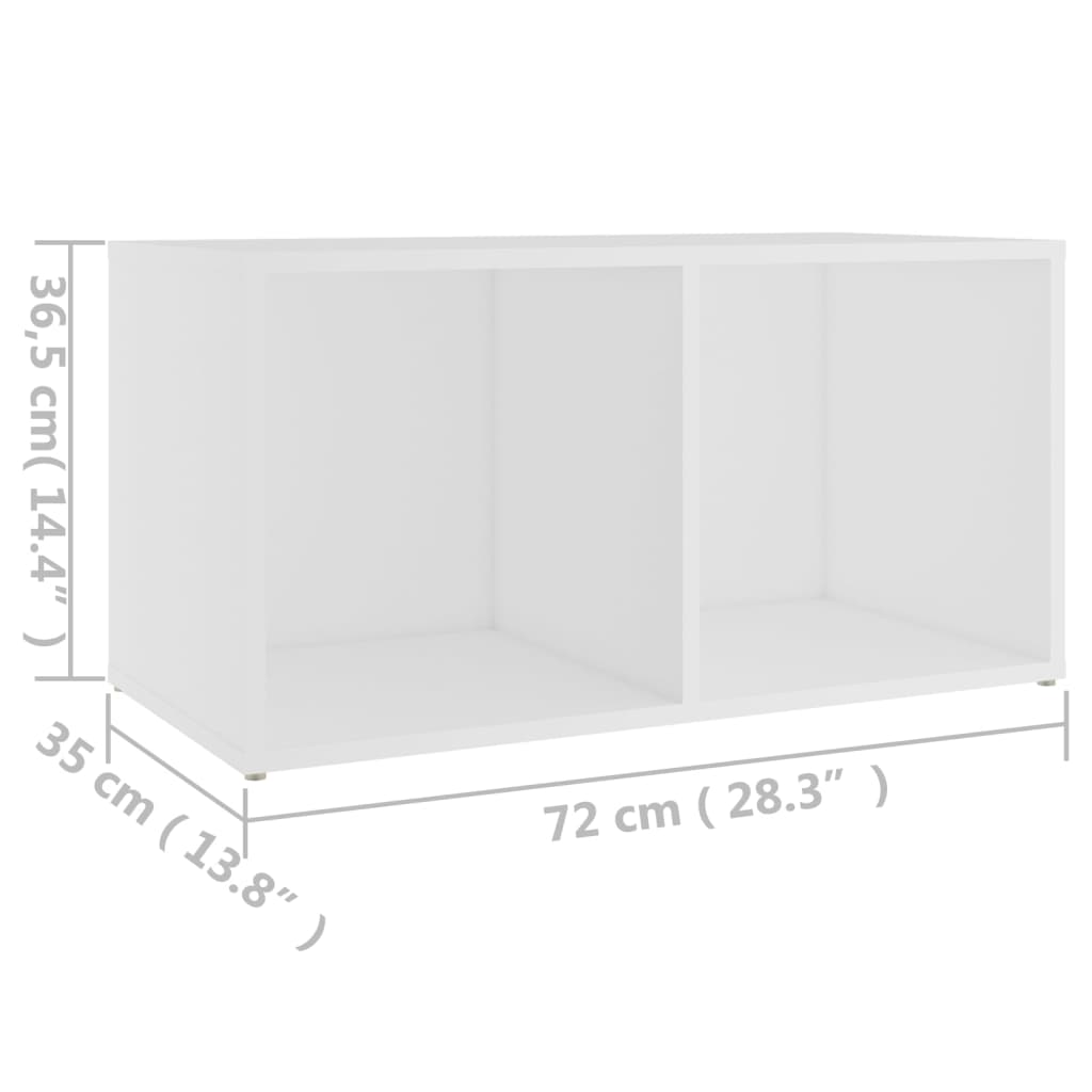 Meuble TV 72x35x36,5 cm en bois travaillé